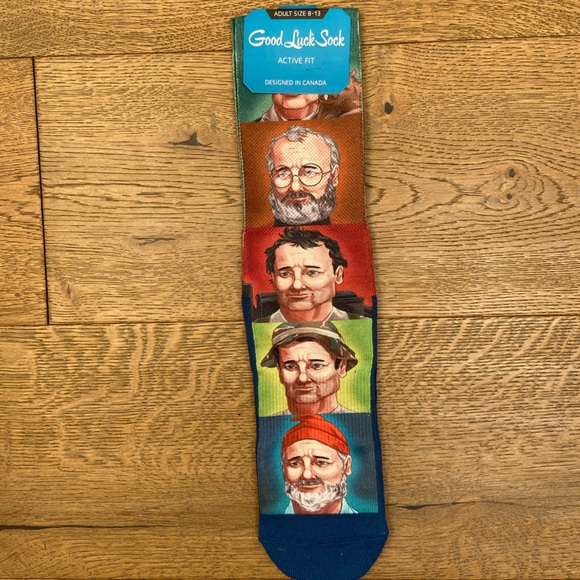 Good Luck Sock Men's Bill Murray Socks, Size 8-13 - NWT - Picture 2 of 8